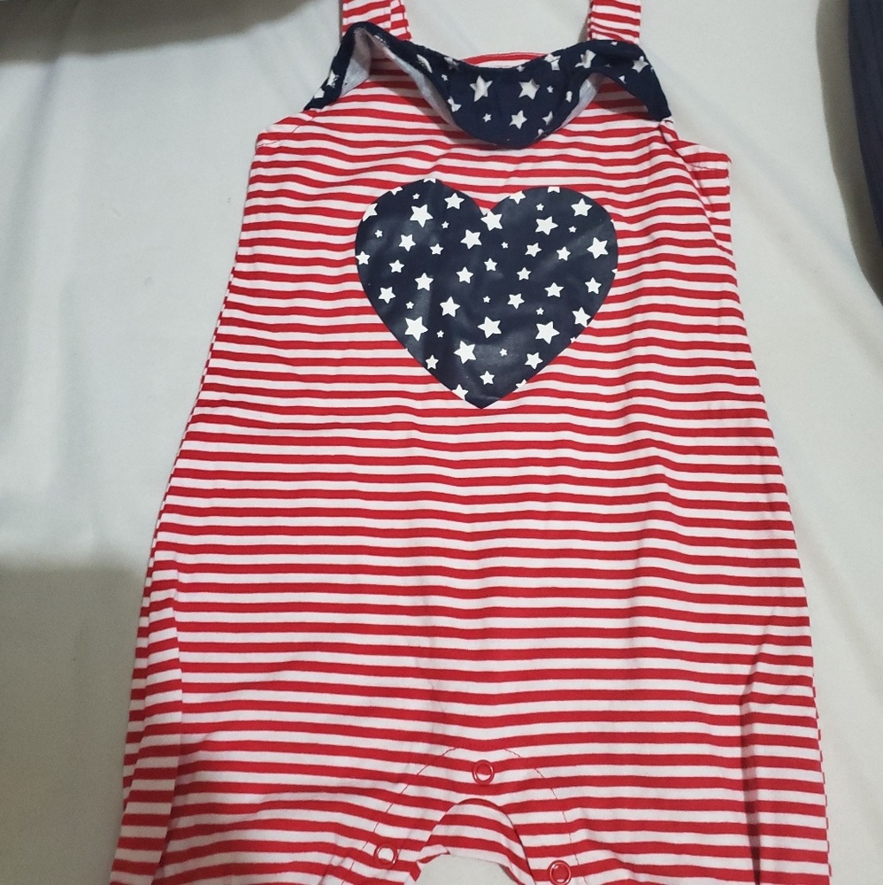 Stars and stripes  romper